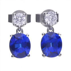 EARRINGS DIAMONFIRE WOMEN 6220531089 (3CM )
