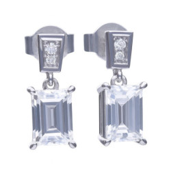 EARRINGS DIAMONFIRE WOMEN 6220601082 (3CM )