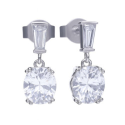 EARRINGS DIAMONFIRE WOMEN 6220621082 (3CM )