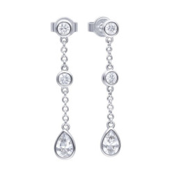 EARRINGS DIAMONFIRE WOMEN 6220811082 (3CM )