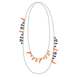 NECKLACE FOLLI FOLLIE WOMAN 3N13T024KOK (150CM )